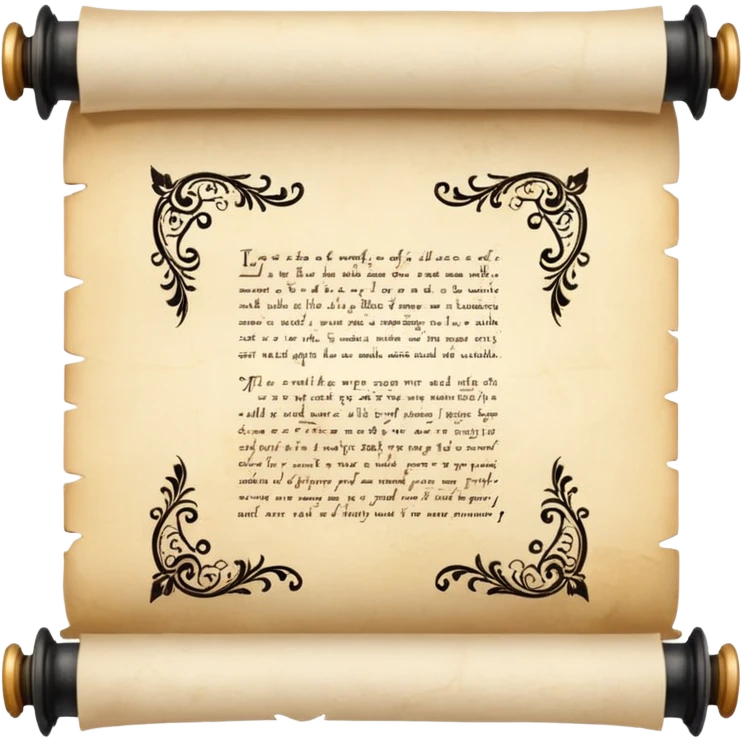 Scroll with quote
 emoji
