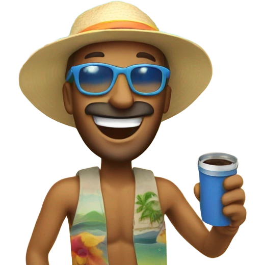 the truman show with beach feel emoji