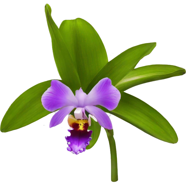 orquidea feliz emoji