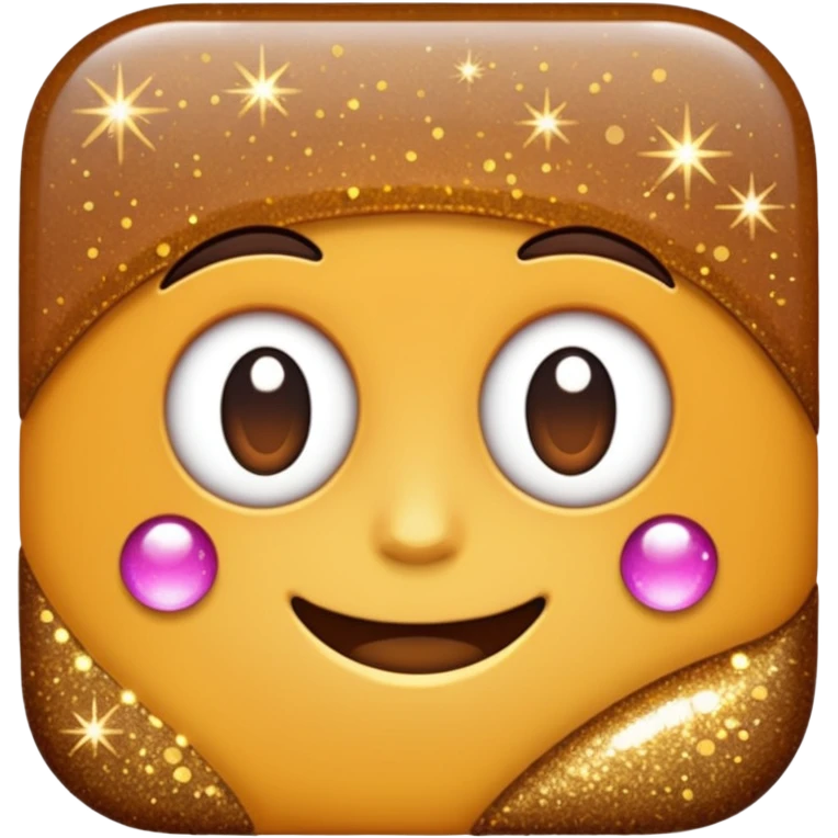 glitter cheap brown emoji