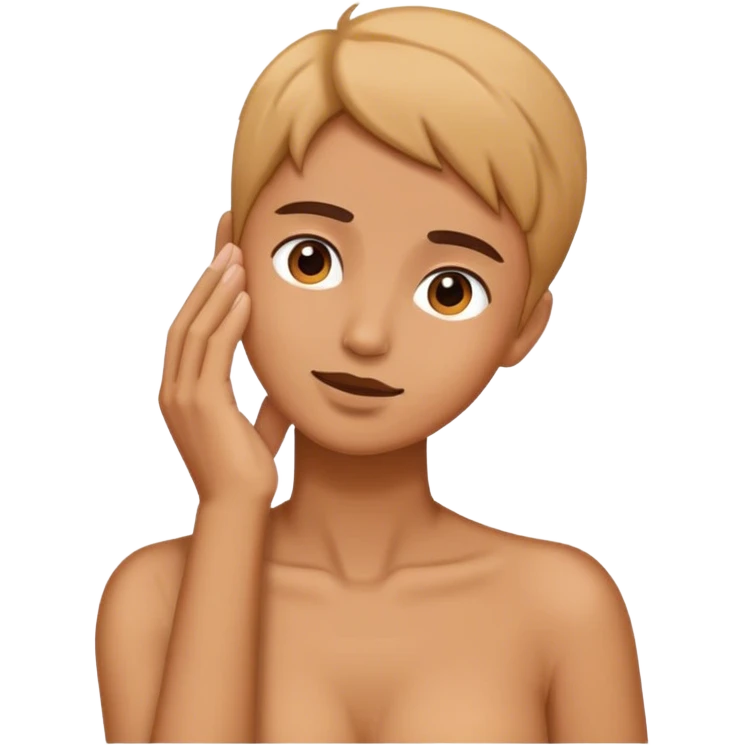 Hand over neck  emoji