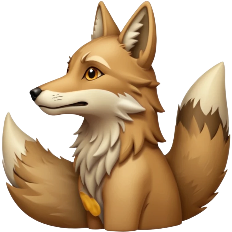 Howling coyote  emoji