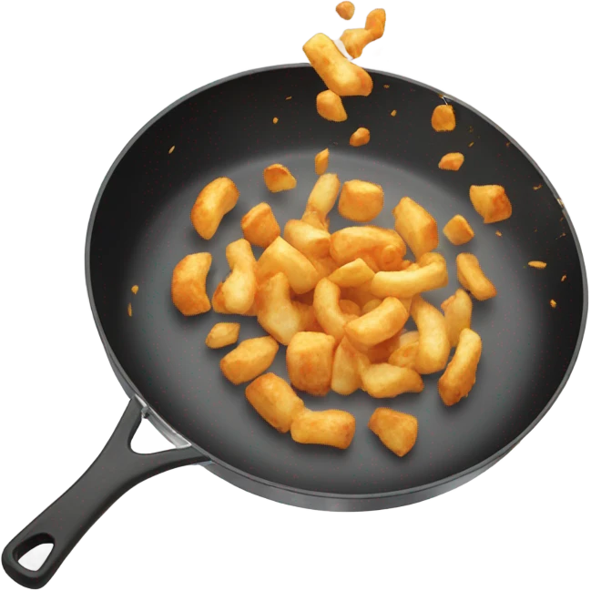 Food  in pan in air emoji