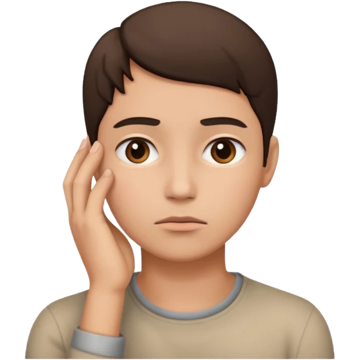 estas seguro preguntado  con mano en la cara emoji