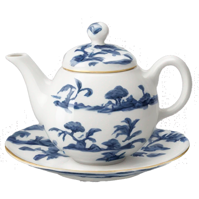 Porcelain tea set emoji