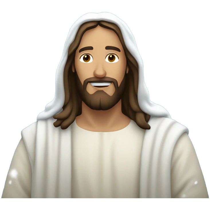 Jesus making it snow emoji