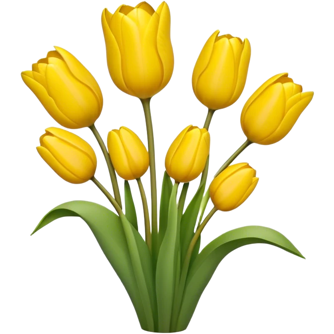 Yellow tulips emoji