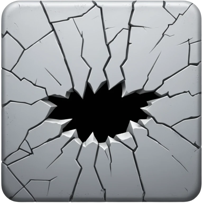 Crack on a wall  emoji