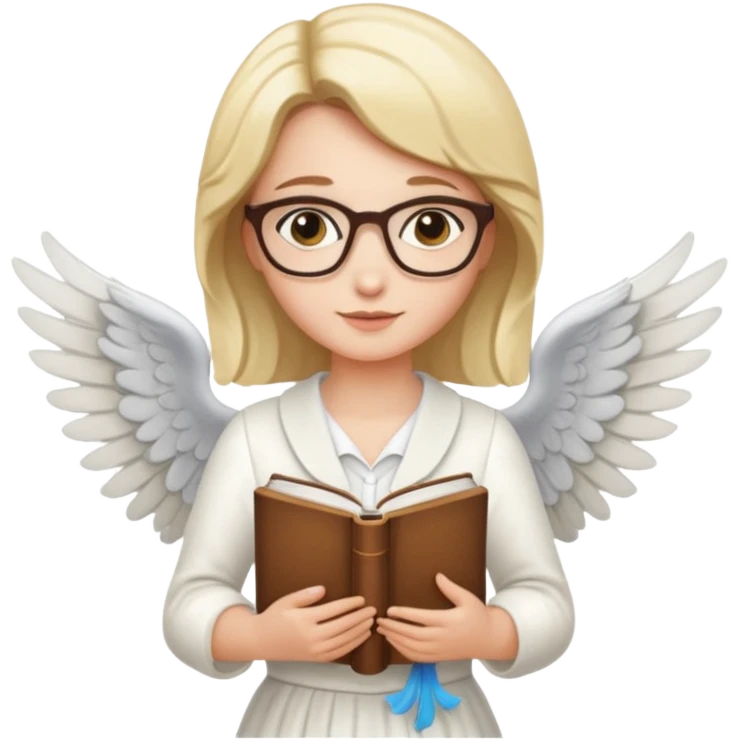 Librarian female angel emoji