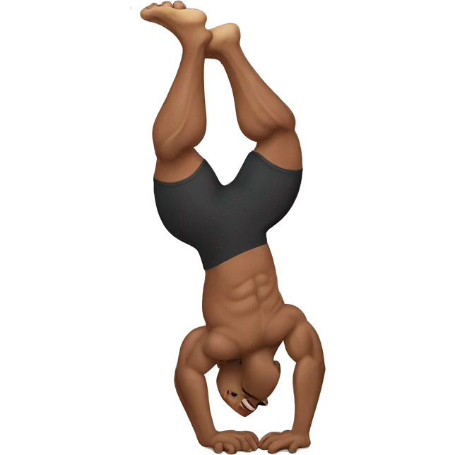 muscle man handstand emoji