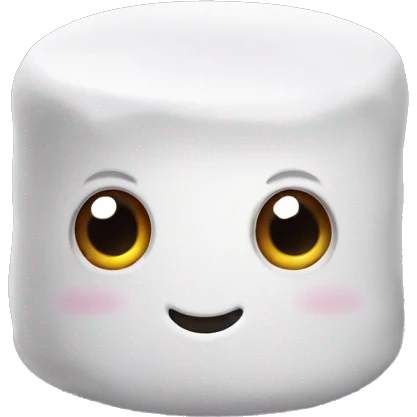 A marshmallow with eyes  emoji