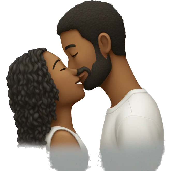 Two people kiss emoji