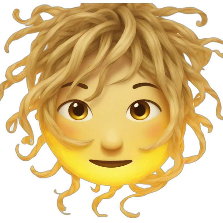 Tangled sun emoji