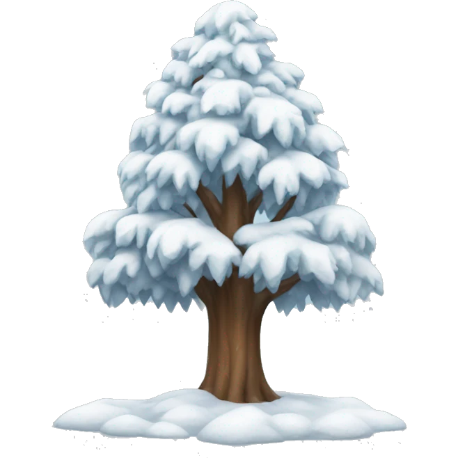 snow tree emoji