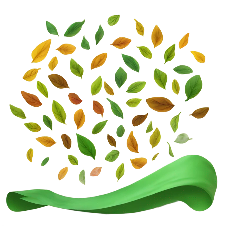 Leaves in the wind emoji