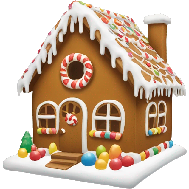 gingerbread house emoji