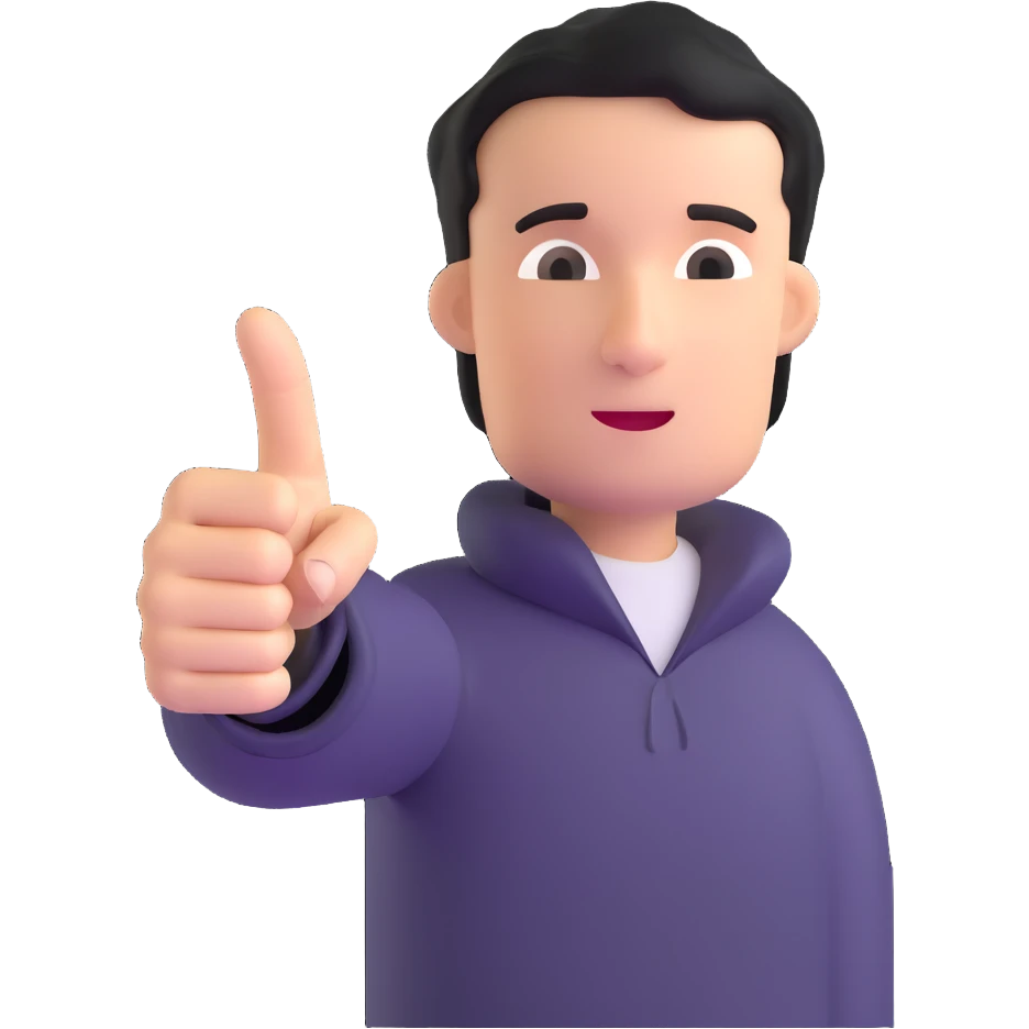 pointing finger emoji