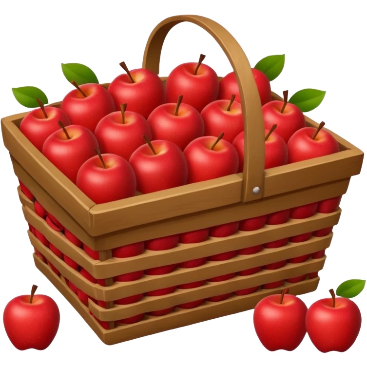 Rectangular Apple Basket emoji