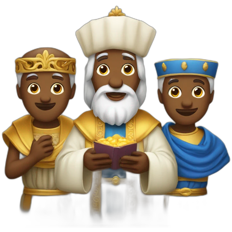 Melchior, Caspar, Balthazar three wise men emoji