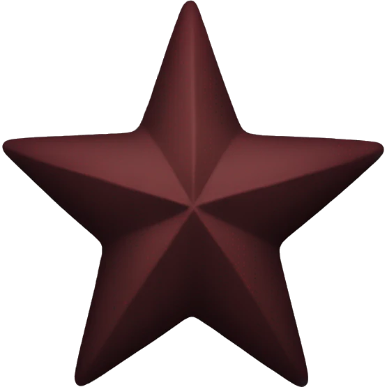 Dark red star emoji