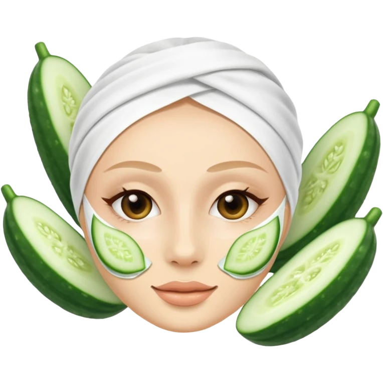 a skincare beauty mask pack for face emoji