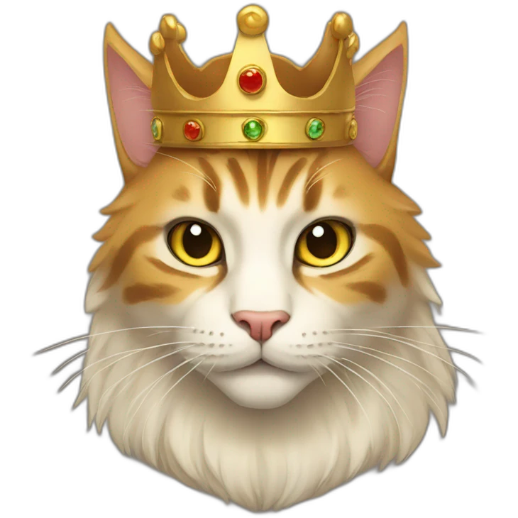 Cat king emoji
