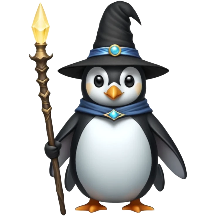 Penguin Wizard emoji