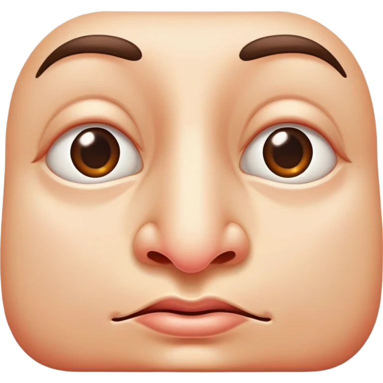 cartoon human nose emoji