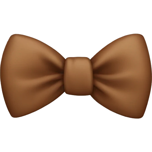brown bow emoji