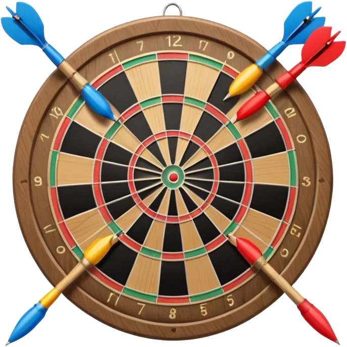 Dartboard with darts emoji