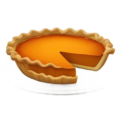 Pumpkin pie emoji