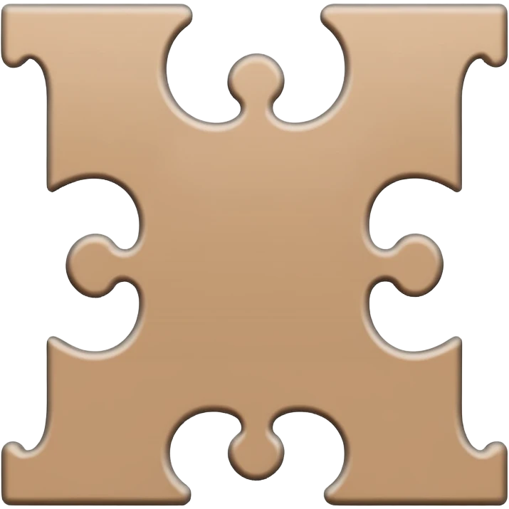Create an emoji that represents both a jigsaw and indecision emoji