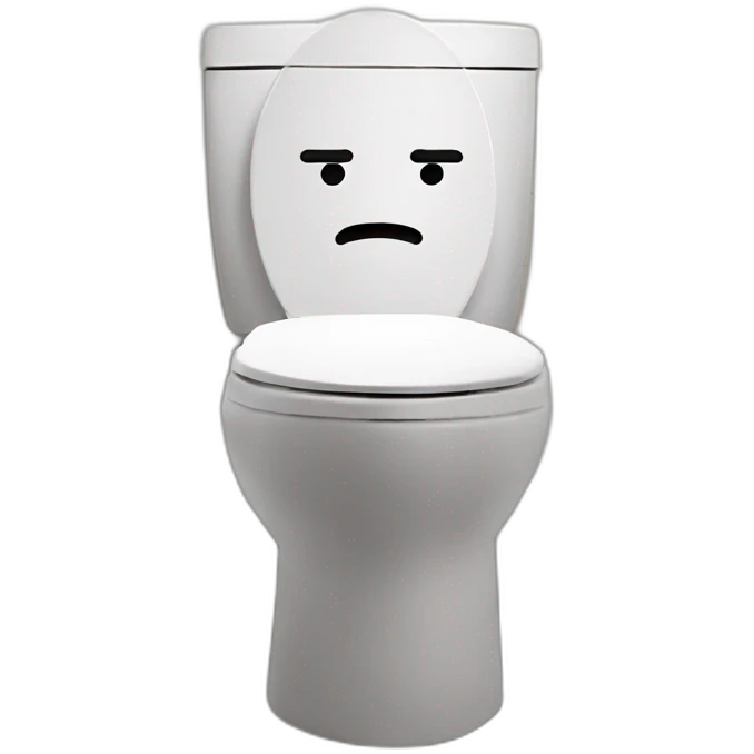 Macron on toilets emoji
