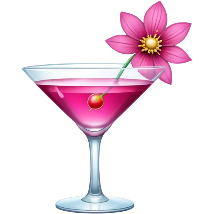 pink cosmo emoji