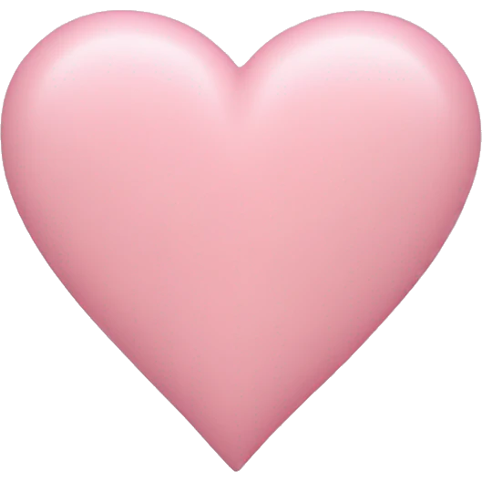 pastel pink heart emoji