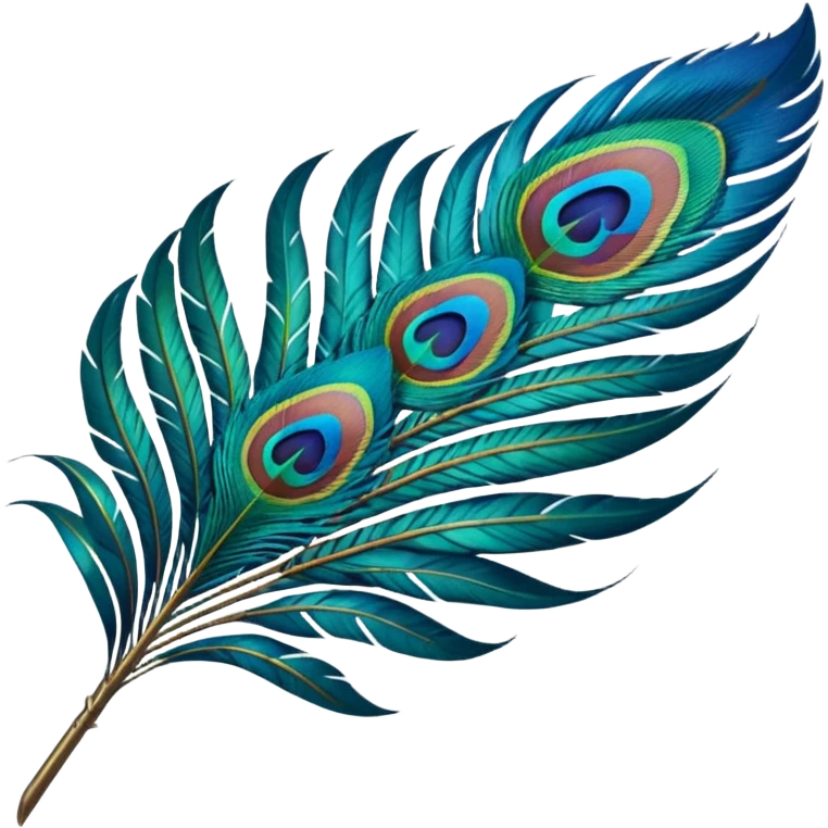 Peacock feather emoji