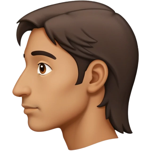 big nose side profile view emoji