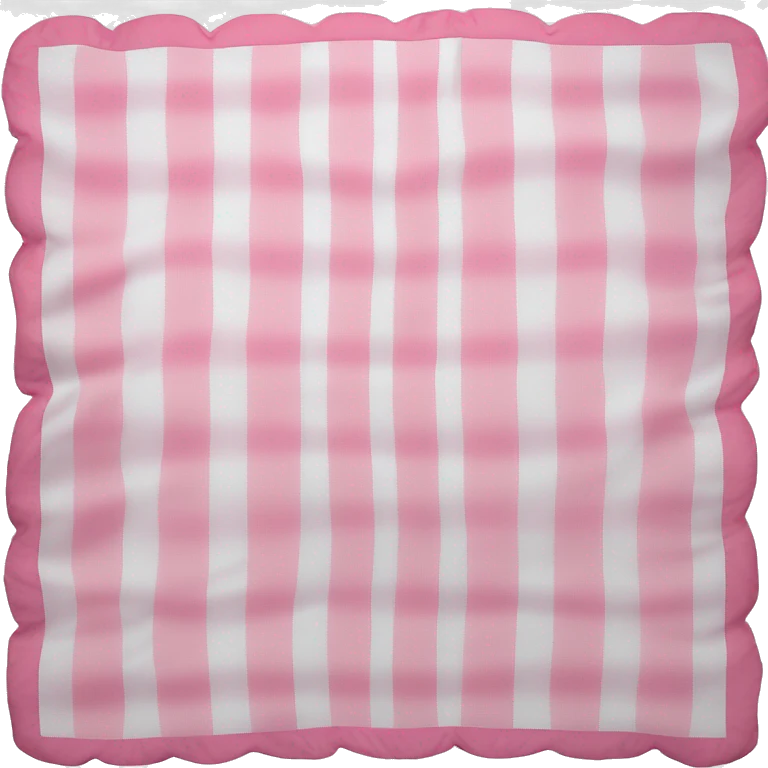Plad white and pink blanket folded  emoji