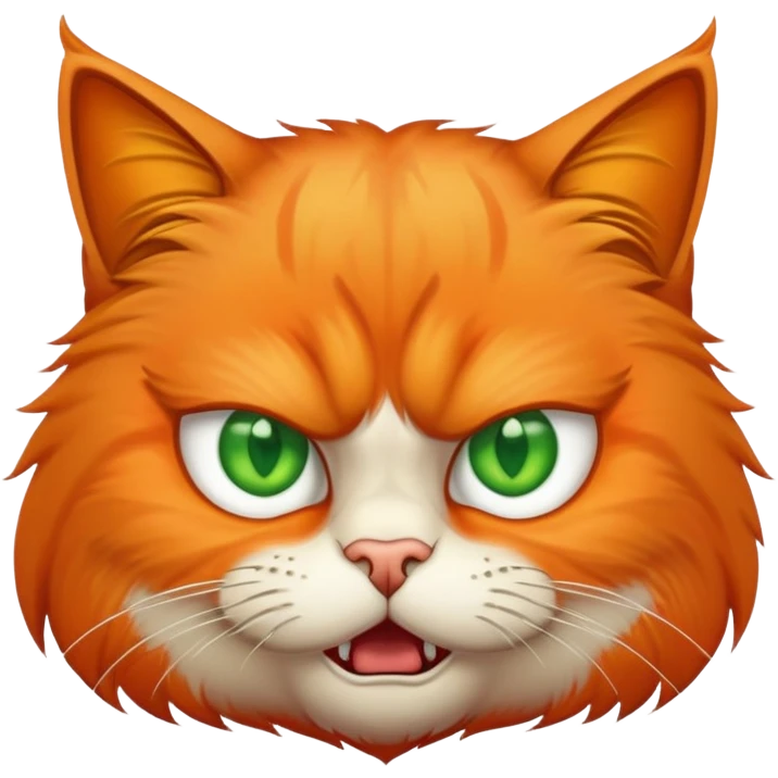 Very angry cat emoji