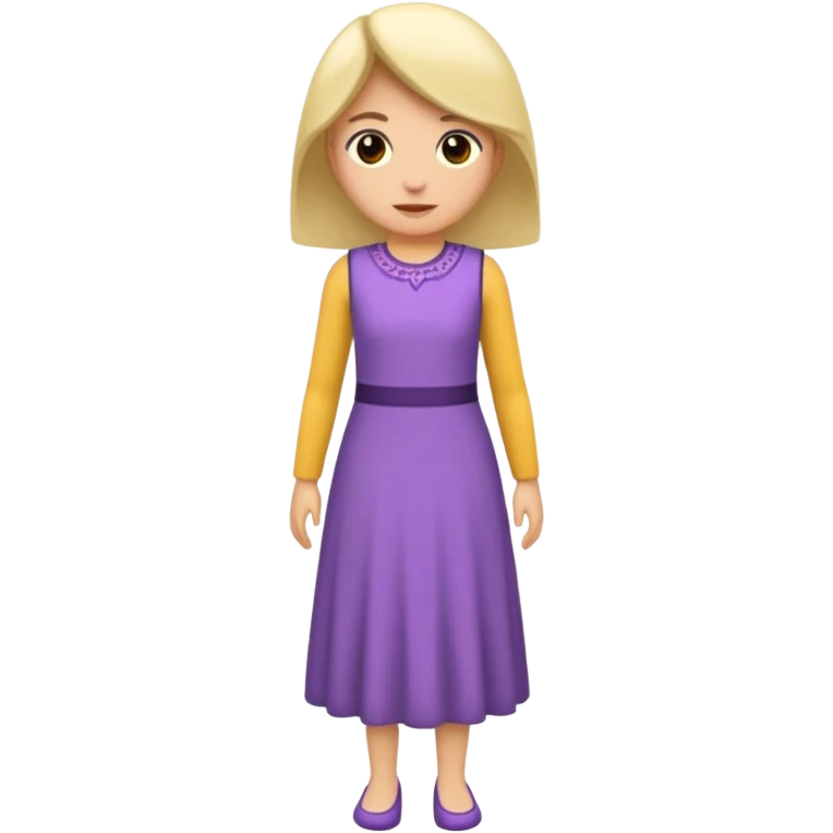 Mor saçlı kız elbise beyaz 

 emoji