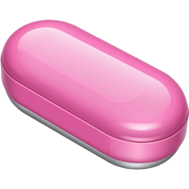 pink medication capsule emoji