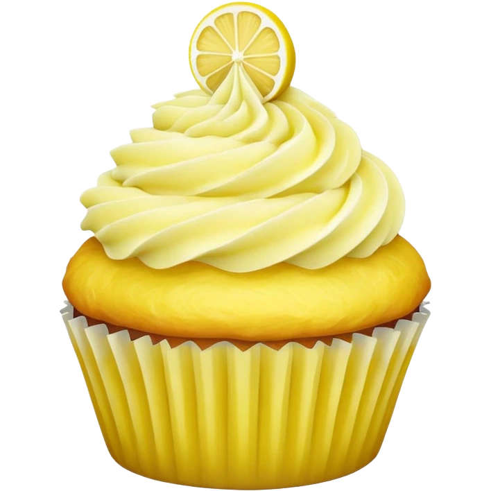 lemon cupcake emoji