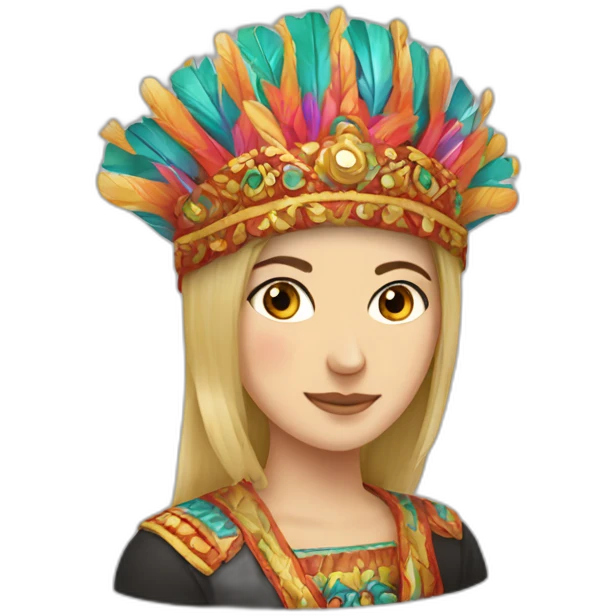 Colourful kokoshnik emoji