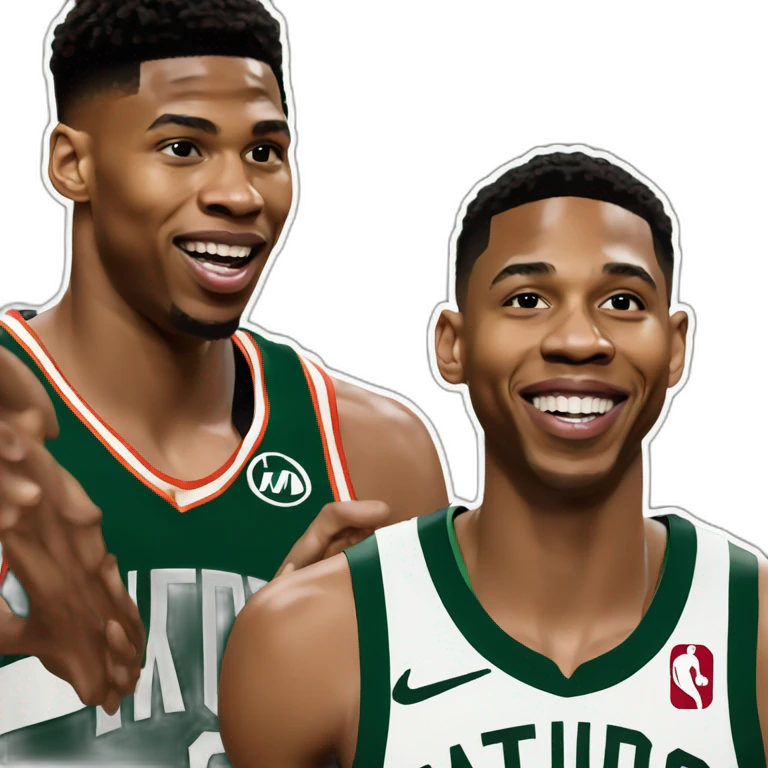 Antetokounbo and lillard emoji