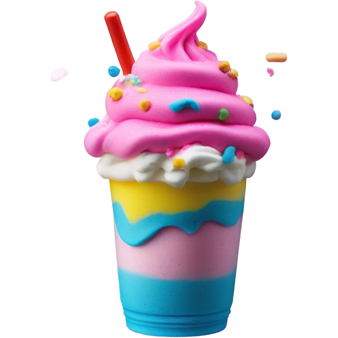 Play dough milk shake emoji