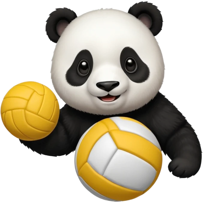 Un panda voley emoji
