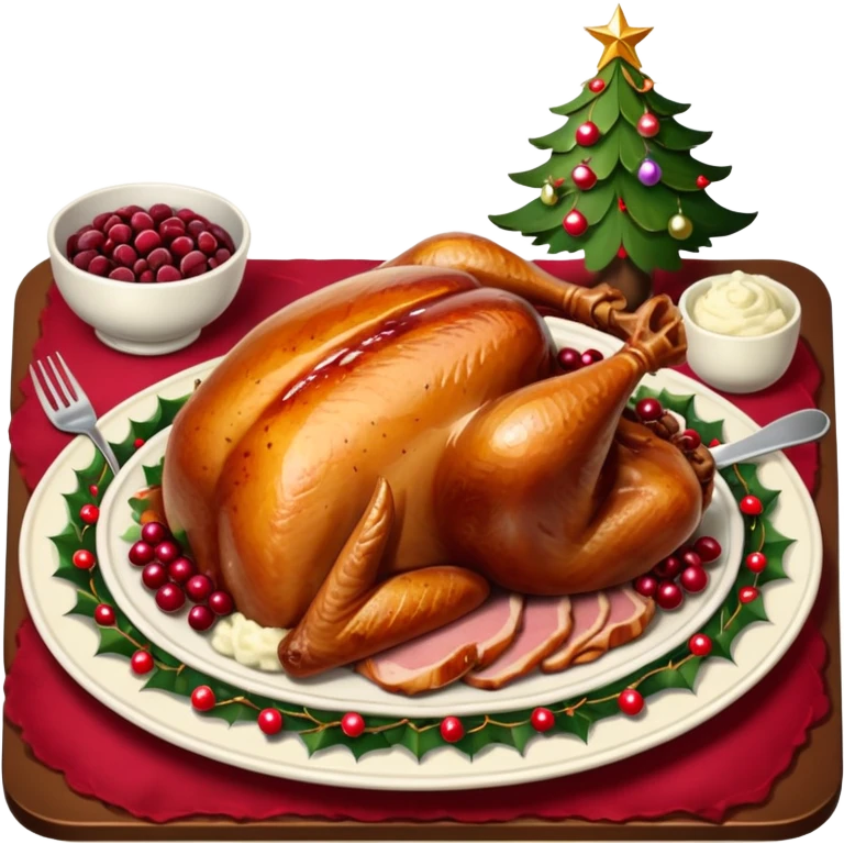 Christmas dinner emoji