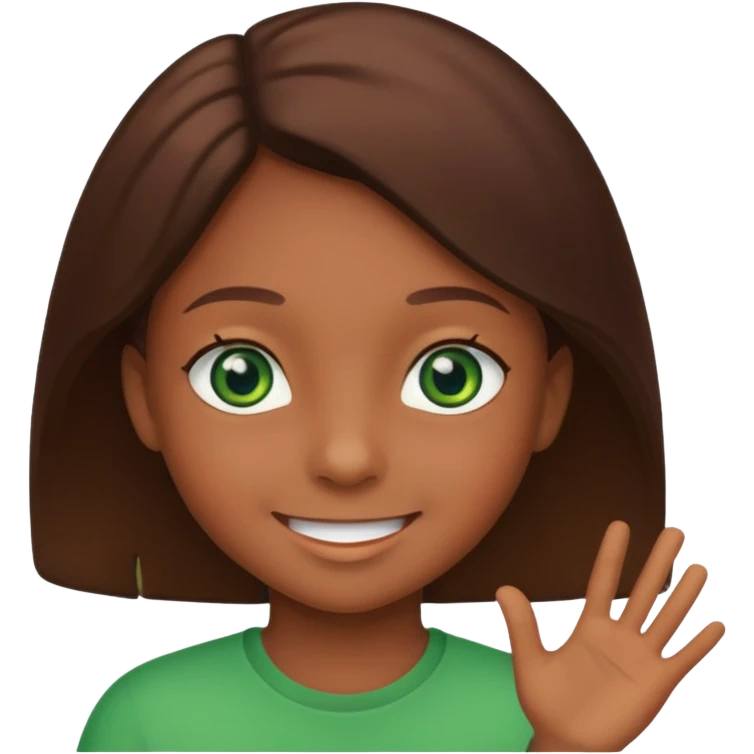 Esmer bir çocuk emoji