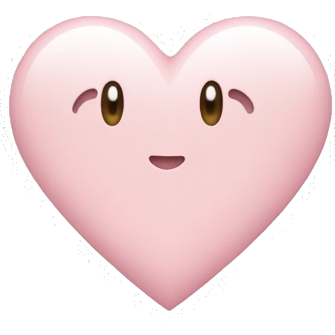 light pink heart emoji