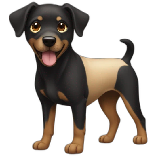 perro negro emoji